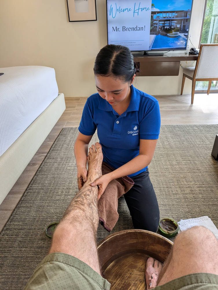 The welcome foot wash