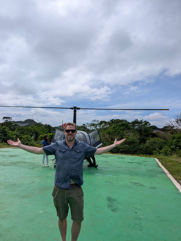 Me, before takeoff