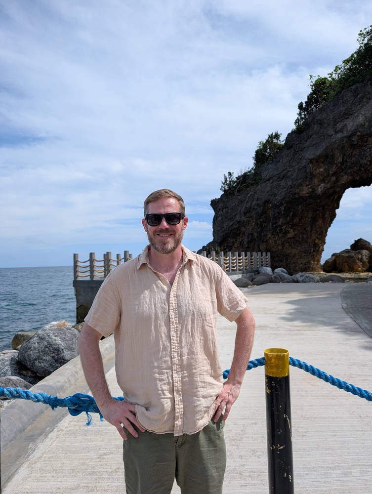 Me, by the rock arch