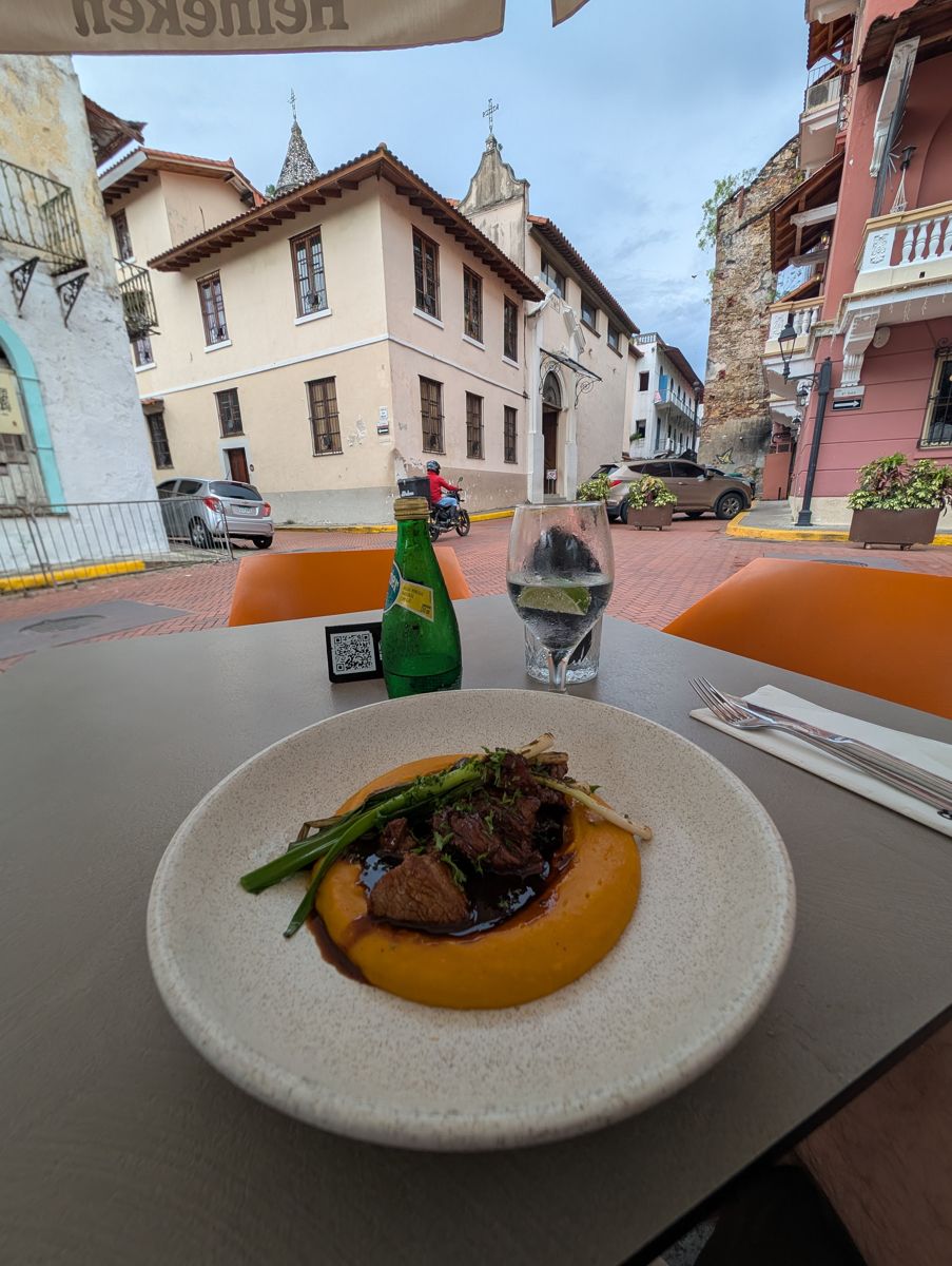 Lunch on a corner