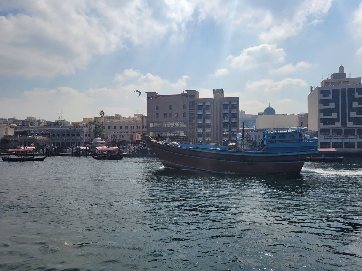 A dhow on Dubai Creek