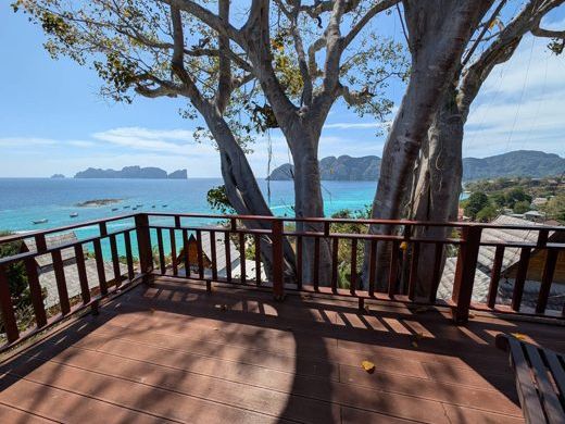 The view from a terrace over Phi Phi