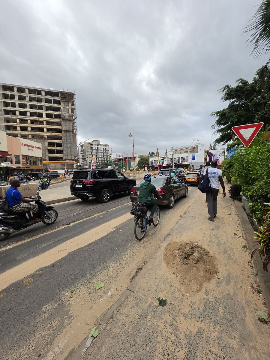 Bikes, scooters and SUVs on the way through