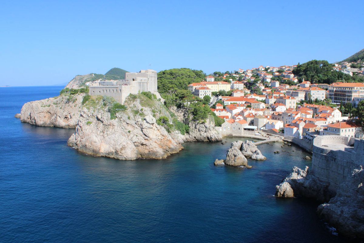 The fortress and the old town above the sea