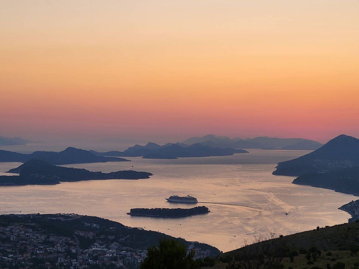 The bay after the sun went down