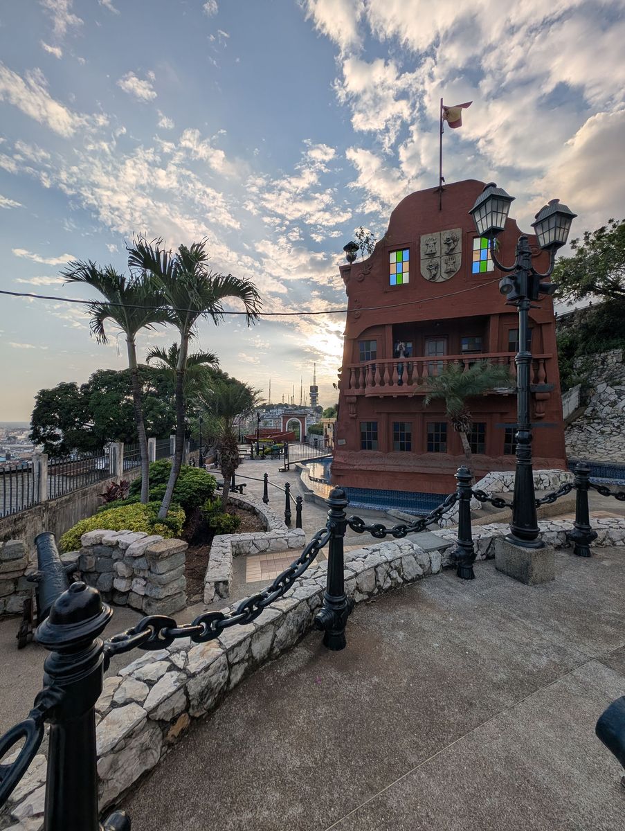 A building shaped like the stern of an old Spanish ship