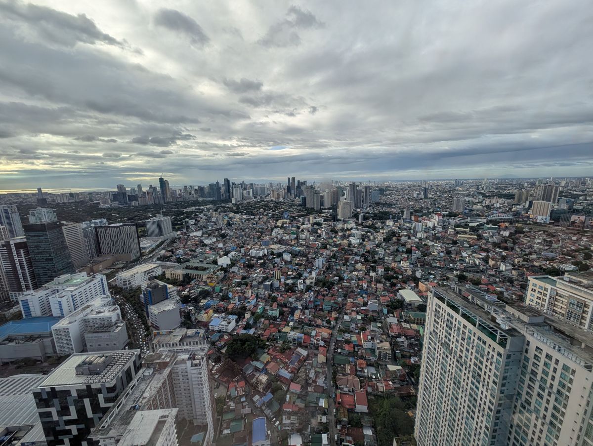 The city under clouds