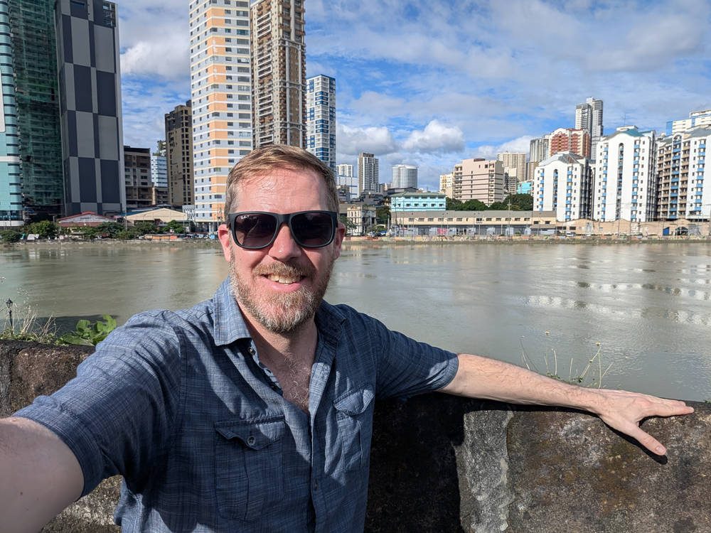 Me, on the wall of Fort Santiago
