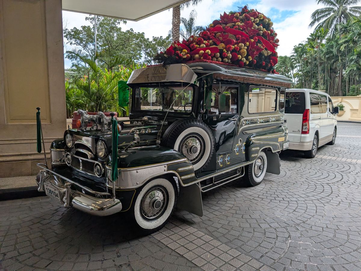 The hotel's own jeepney