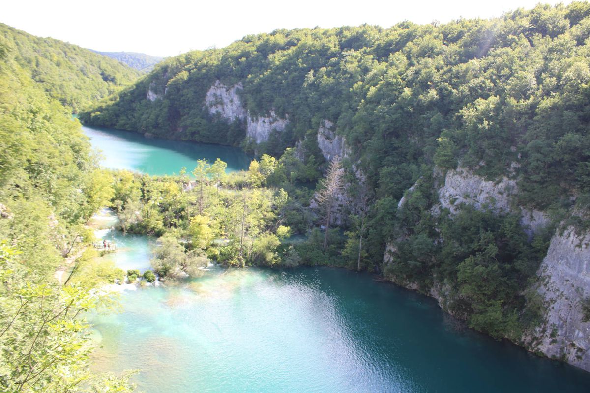The lower lakes in the gorge