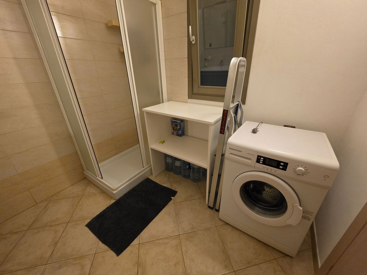 Its shower, and a washing machine