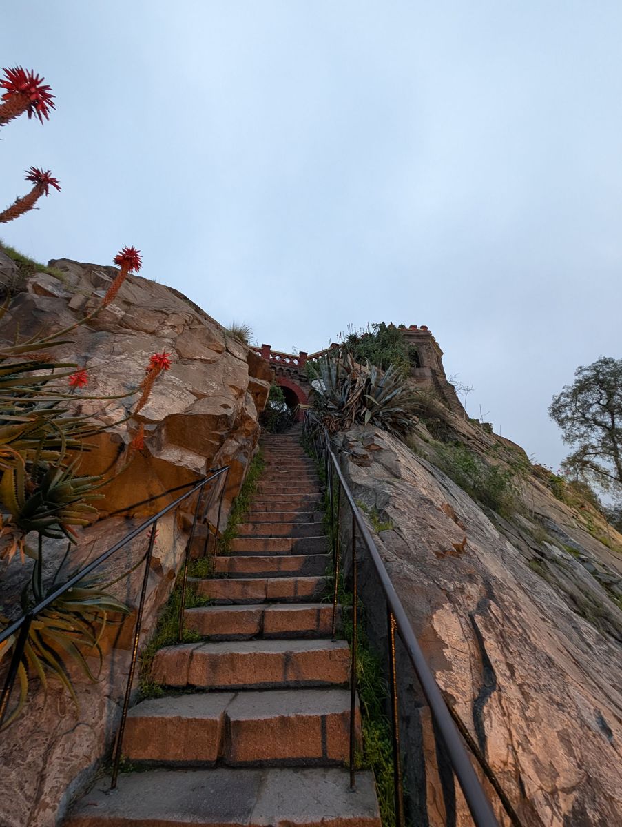 The last, steepest stairs