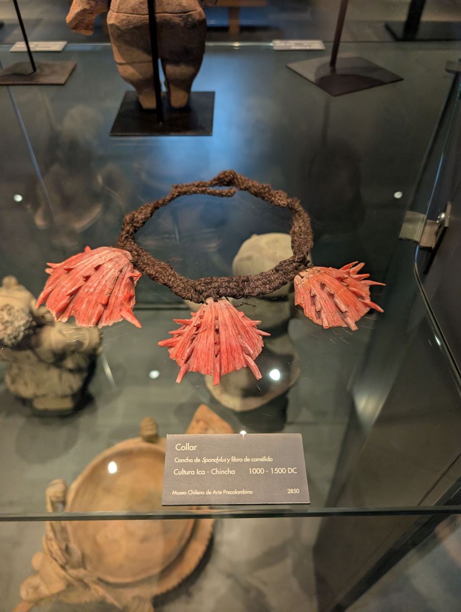 Spondylus shell necklace, Ica-Chincha, AD 1000–1500