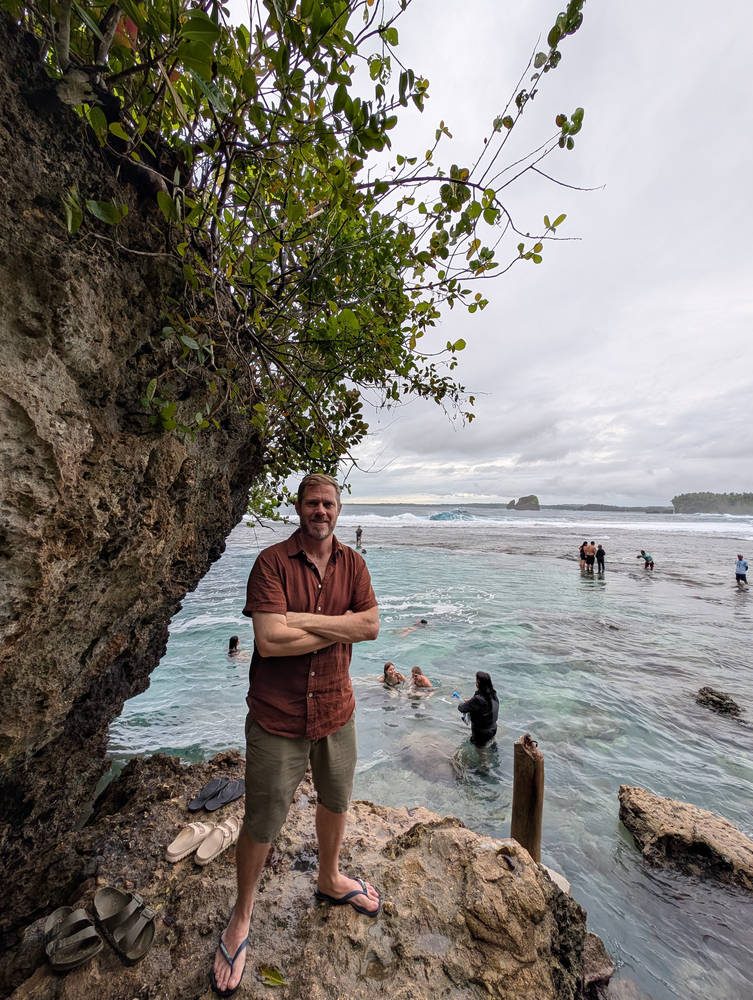 Me, by the rock pools