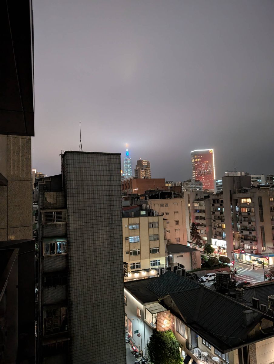 Taipei 101 from the balcony