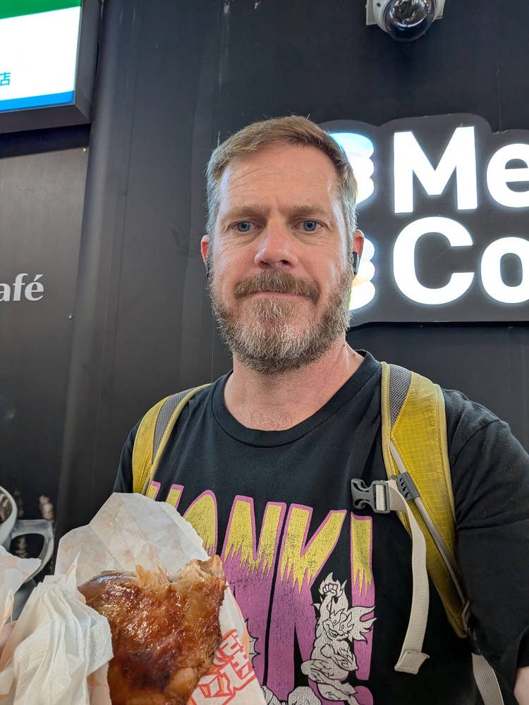 Me, with fried chicken