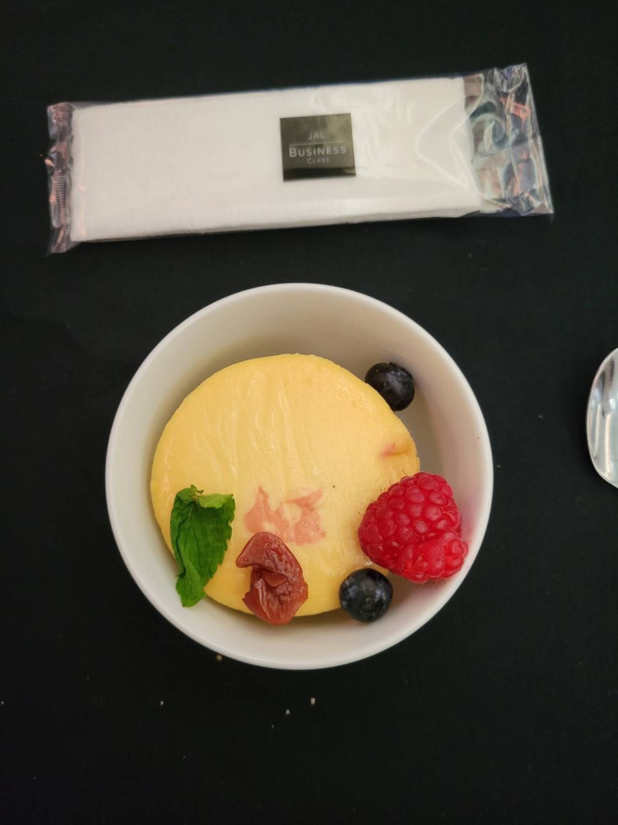 Dessert with berries