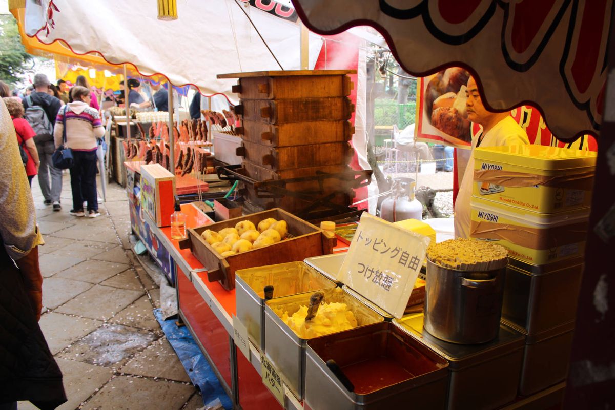 Pickles and snacks at a stall