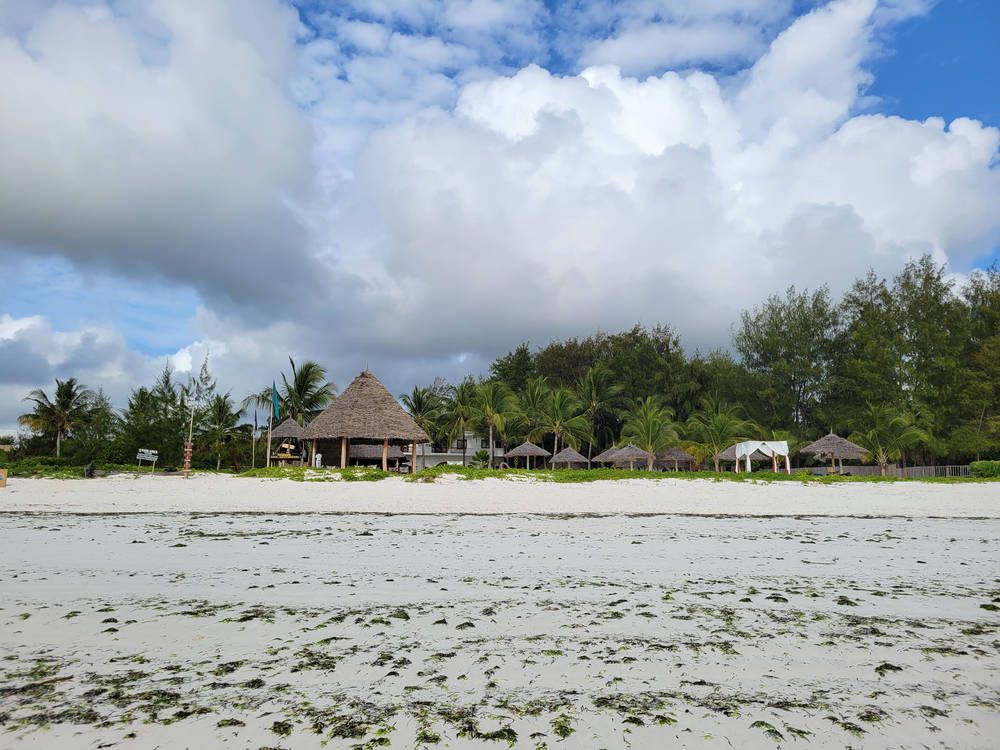 The hotel from the beach