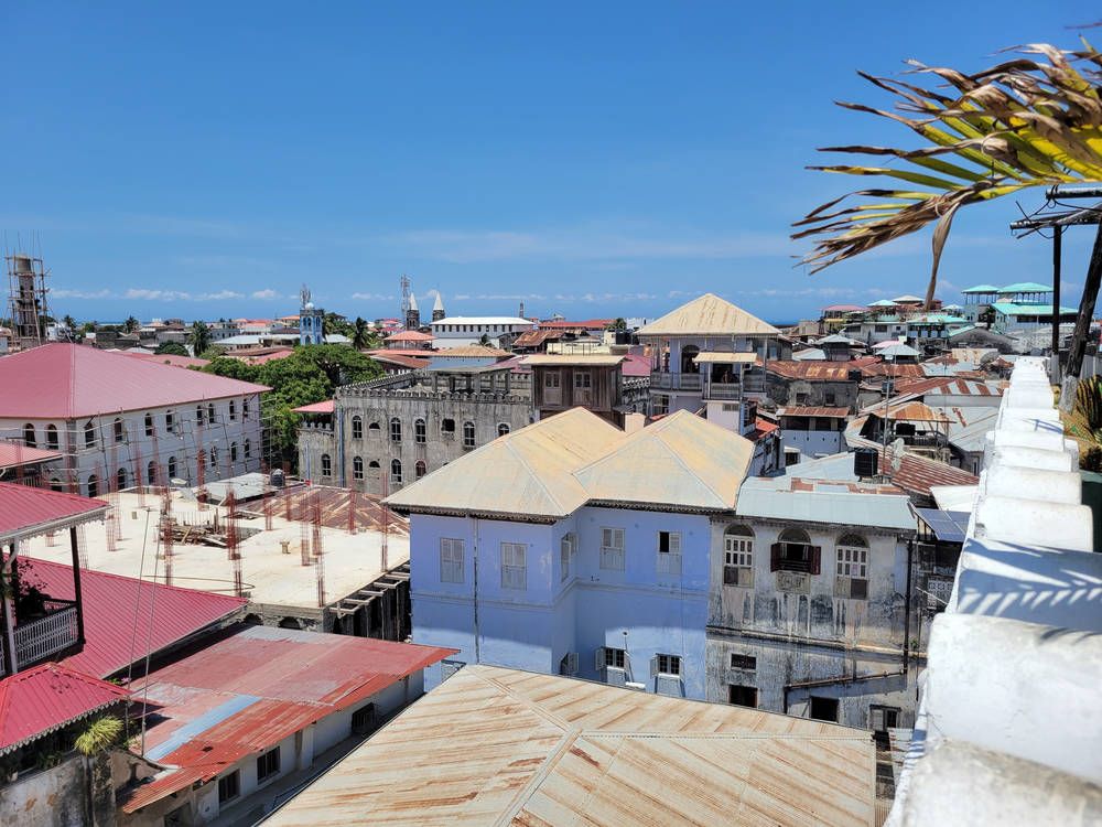 Rooftops across town